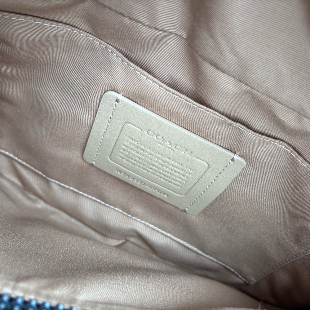 Coach Belt Bag Designer Fanny Pack Leather Crossbody‎ Black White